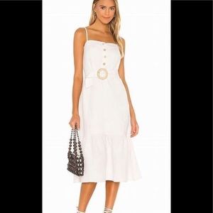 NWT Rails ivory linen dress with belt- never been worn